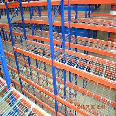 Lagerhalle, Lagerregalen, Drahtdecks, anpassbare Pulverbeschichtung