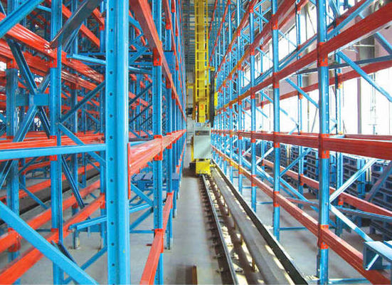 OEM-Speicher voll automatisiertes Lagersystem ASRS Gelb Blau Farbe