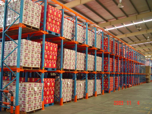 Edelstahl-Antrieb in Palettenregalen Platzersparnis Industrielle Stapelregalen Regale