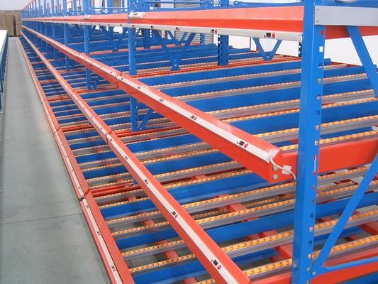 Hohe Speichereffizienz Durchlauf durch Regallager-Speicherregale mit Rollersystem