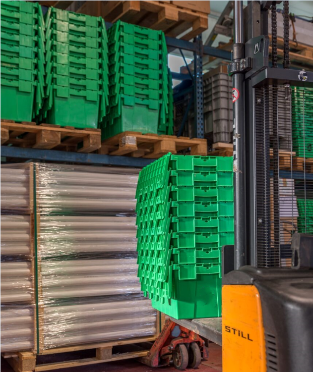 Logistische Verpackung Bewegung Kunststoff-Tote-Lagerbehälter Großstapelfähig, nicht mit Deckel zu verstauen 4